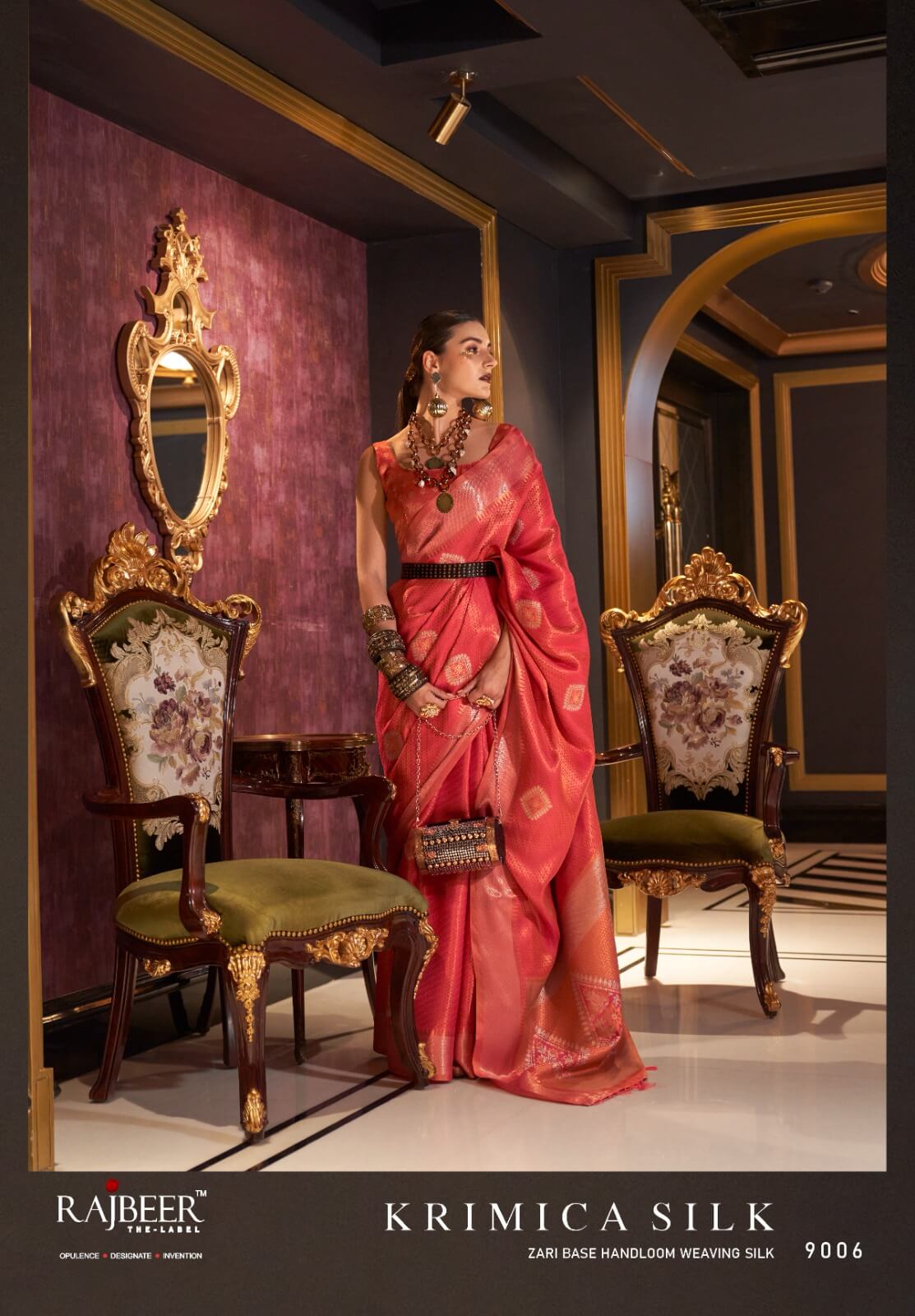 RAJBEER SAREES KRIMICA SILK